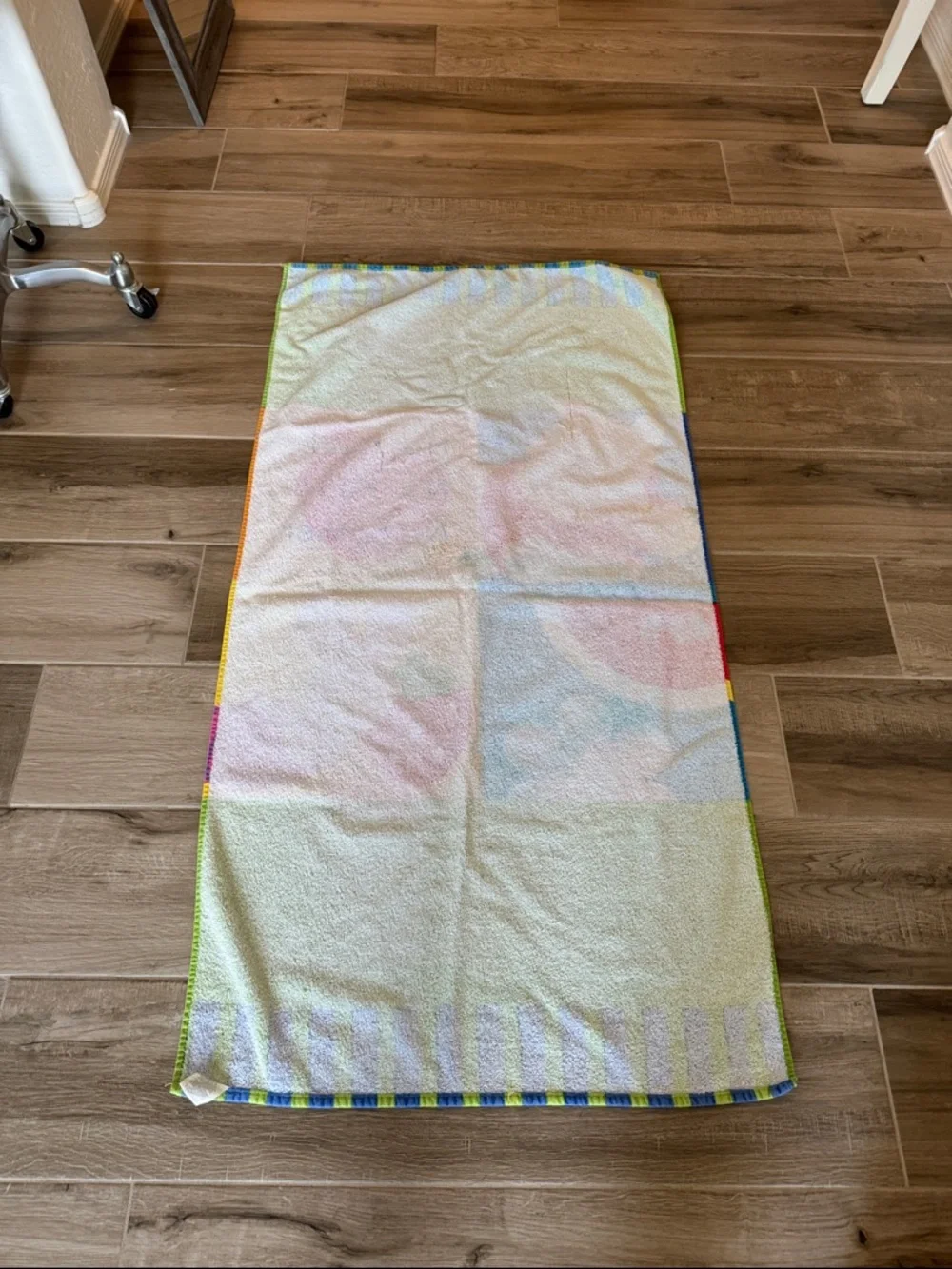 Vintage Disney Home Pooh and Piglet Cotton BeachTowel